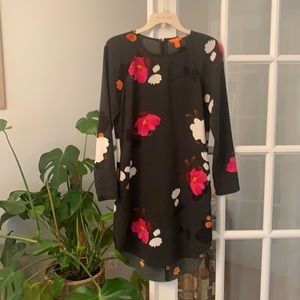 Joe Fresh Floral Dark Green Dress - size 0